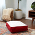 South Pine Porch Buddy Rectangle Pillow Style Dog Bed, Crimson Sherpa, Extra Small, 24" x 18"