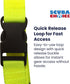 Scuba Choice Diving BC Fin & Mask Keeper with Quick Release Lanyard – Yellow/Black, Adjustable Straps