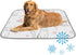 imiBBWQu Cooling Dog Bed Cute Cats Flowers Dog Cooling Pad Washable Pet Mat