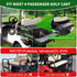 Golf Cart Rear Storage Bag for 4 Passenger EZGO, Club Car, Yamaha, 900D Water-Repellent Cargo Box with Secure Net