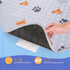 1 Pack 63"x63" WanpeeGoo Washable Pee Pads for Dogs, Absorbent Reusable Training Dog Pads Pet Puppy Pads, Non-Slip