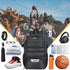 Goloni Basketball Backpack, Large Sports Bag with Ball & Shoe Compartment for Volleyball Soccer