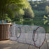 3pcs Set, 25cm GLEAVI Foldable Fishing Net Nylon Mesh Crab Bait Cage Trap with Diameter, Portable Collapsible Shrimp