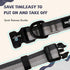 Gradient Color Dog Collar, Adjustable for Medium Dogs, Quick Release Buckle, Durable Breathable & Fade Resistant,