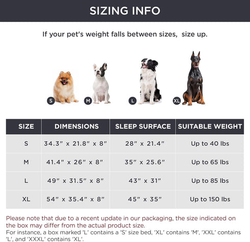 Bedsure XL Elevated Cooling Dog Bed Cot, Raised Pet Bed with No-Slip Feet, Durable Supportive Mesh for Indoor/Outdoor
