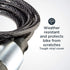 Schwinn Bike Key Lock, Braided Steel Cable, 6 feet x 8mm, 2 Keys Included, Security Level 1