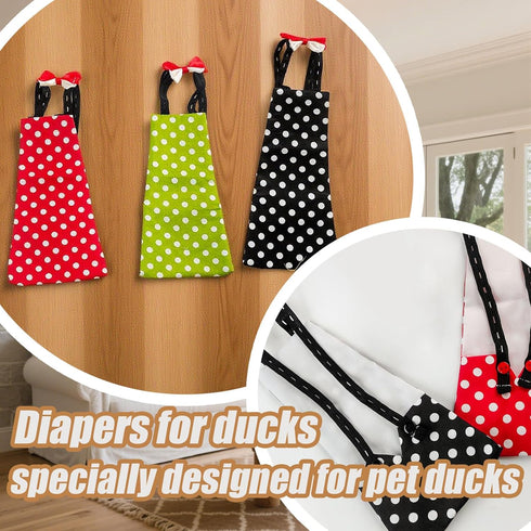 DZHPSRSZ 3 Pack Duck Diapers for Pet Ducks, Ideal Chicken Diapers for Indoor Chickens, Reusable and Adjustable Poultry