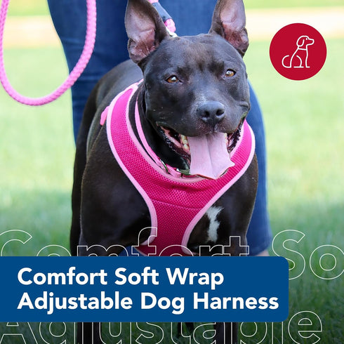 Coastal Pet Comfort Soft Wrap Adjustable Dog Harness, Orchid, 3/8" x 14"-16", Easy Step-in Design