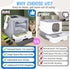 Enclosed Cat Litter Box with Lid Foldable Potty,Drawer Type Extra Large Cover Litter Box with Mat, Kitty Free