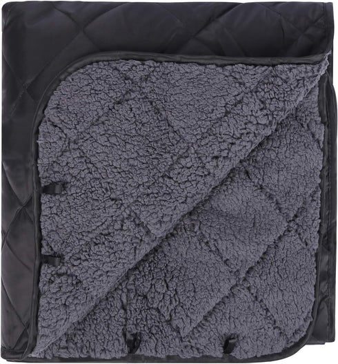 REDCAMP Large Warm Blanket with Sherpa Lining, Windproof for Camping, Machine Washable 79"x79"