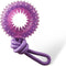 Outward Hound 2-in-1 Dental Chew Wheel Dog Chew Toy and Tug Toy, Purple