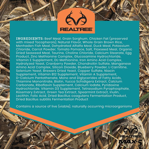 Victor Super Premium Dog Food, Realtree MAX-5 PRO Dry Dog Food, 30% Protein, Gluten Free, 15 lb