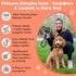 6 Foot Dog Leash, 2 Extra Padded Handles, Lockable Metal Carabiner Clip, Durable Silicone Clamps, Reflective No Pull Heavy Duty Rope Lead, Walking, Training, Running, Medium to Large Breeds