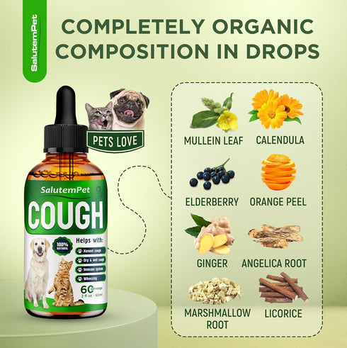 Dog Cough | Cat Cough Relief | Cough Supplements for Dogs and Cats, 2 Oz