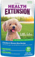 Health Extension Little Bites Dry Dog Food, Natural with Added Vitamins & Minerals, Chicken & Brown Rice Recipe, 10