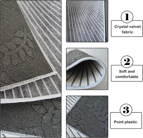 78.739.4in Chinchilla kathson Extra Large Rabbit Cage Liner,Washable Bunny Floor Mat Reusable Non Slip Pet Playpen Mat
