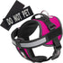 Dogline Vest Harness for Dogs, 2 Removable Do Not Pet Patches, Medium, 22 to 30", Pink