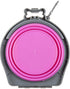 Loving Pets - Bella Roma Double Diner Portable Travel Dog Bowls Collapsible Combined Dog Food & Water Bowls (Pink, Small)