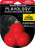 Playology Squeaky Bounce Ball for Large Dog Breeds (35lbs+), All-Natural Beef Scented Rubber Chew Toy