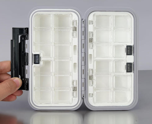 Fishing Tackle Box Portable Hard Case for Baits, Hooks, Lures, Swivels, Jigs, Sinkers - Orange Waterproof (1pcs)