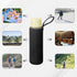 Qulkws 2 19oz Pcs Portable Nylon Bottles Cover Water Bottle Carrier Bag Insulated Water Bottle Sleeve for Glass