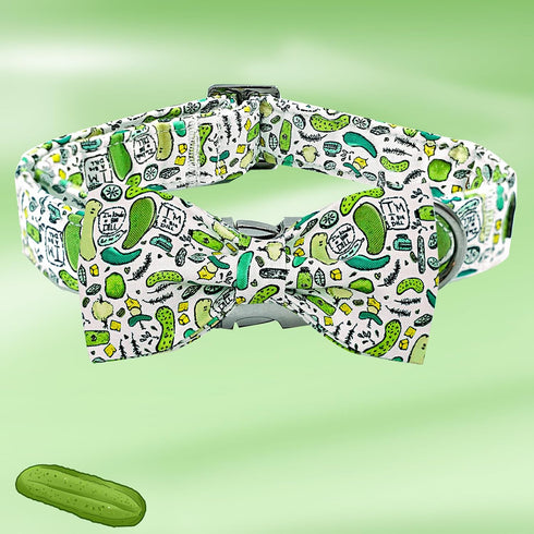 Dog Collar Big Dills, Adjustable Summer Holiday Collar for X-Large Dogs, Pet Collar for Girl or Boy