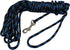Dogs My Love Braided Nylon Rope Dog Leash, Black/Blue, 15-Feet/30-Feet, 1/4" Diameter Training Lead