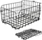 DOITOOL Folding Rear Bike Basket Black Wire Mesh Storage Gadget for Electric