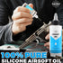 Qucship 100% 2 oz 1 oz Silicone Air Gun Oil & Needle Oiler Airsoft Oil, Multi-Purpose Airsoft Chamber Lube, All Purpose