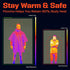 PREPARED4X Emergency Rain Poncho with Mylar Blanket Liner - Heavy Duty Waterproof Camping Gear