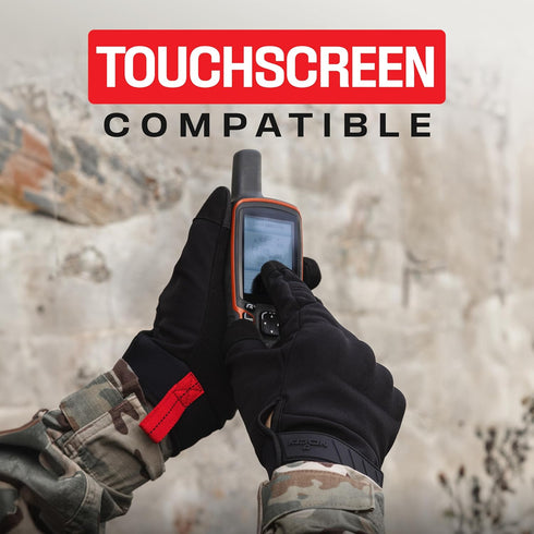 NoCry Tactical Shooting Gloves for Men, Water Resistant with Padded Knuckle Guards and Non-Slip Grip