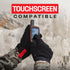 NoCry Tactical Shooting Gloves for Men, Water Resistant with Padded Knuckle Guards and Non-Slip Grip