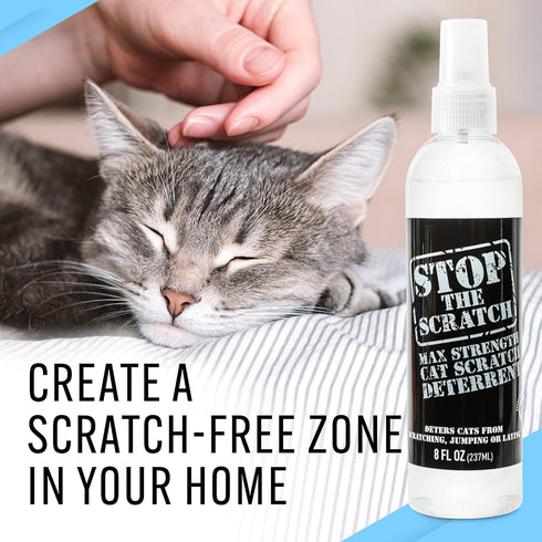 EBPP Stop The Scratch Cat Spray Deterrent, Non-Toxic, Safe for Plants and Furniture, Rosemary Oil