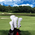 Golf Head Covers Driver Fairway #3#5 Hybrid USA Flag Memory Foam, for Men Women (Black or White)