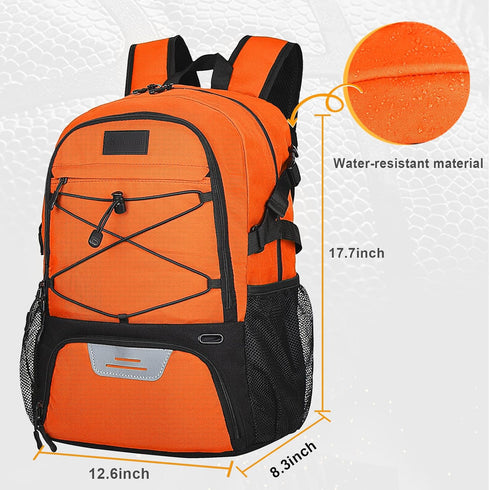 Goloni Soccer Backpack - Basketball Backpack with Ball & Shoe Compartment
