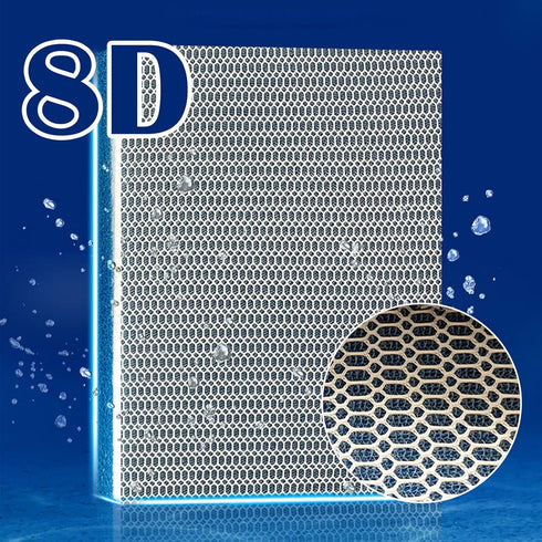 Eagles 8D Aquarium Filter Media, 20 x 16 Inches Washable & Reusable Koi Pond Filter Pad for Fish Tank with 8-Layer