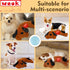 WEOK Puppy Heartbeat Toy for Separation Anxiety Relief, Heartbeat Stuffed Animal Anxiety Calming Behavioral Aid Plush