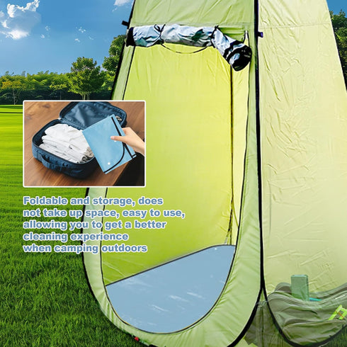 Lyreh 39.4x39.4in Camp Shower Tent Floor Mat, Changing Tent Bottom Pad Portable Pop-Up Changing Tents Base Outdoor