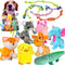 Jalousie Multipack Dog Squeaky Toys, Bulk Dog Toy for Small Medium Large Dogs (12 Pack Rope and Plush)