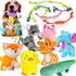 Jalousie Multipack Dog Squeaky Toys, Bulk Dog Toy for Small Medium Large Dogs (12 Pack Rope and Plush)