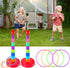 2 Sets 18" Set Sumind Colorful Plastic Sport Ring Toss Game for Most Ages