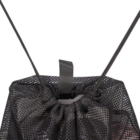 HAOGUAGUA 2-PACK Mesh Drawstring Bag, Mesh String Bag for Gym Laundry, Seashell and Beach Finds, Mushroom Hunting Bag