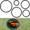 5 Pcs Aquarium Floating Plant Corral, Black Feeding Ring for Intercepts Floating Plants and Fish
