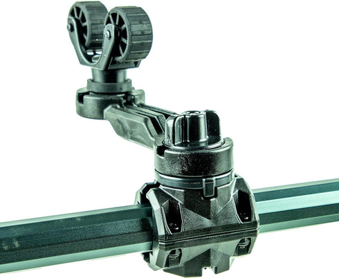 YakAttack MightyMount Duo Rail Adapter, Black, Compatible with Hobie H-Rail, Kayak Fishing Accessories