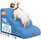 Zerbuger Dog Ramp and Stair for Bed 16" H-20 H,3-Step Cat Stair