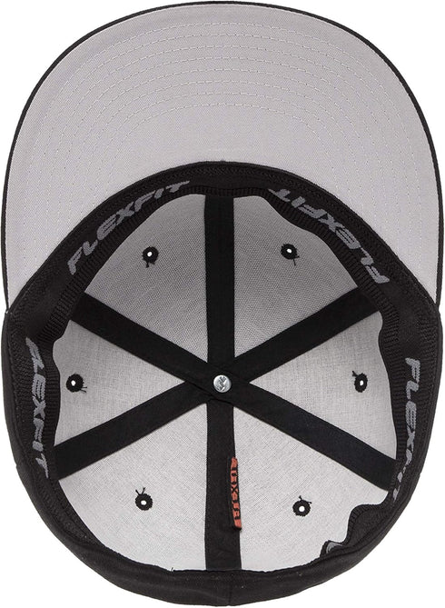 Flexfit Men's On Field Pro Baseball Cap, Black, Small-Medium Size