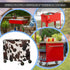 Xumfabuy 80-100 Cow Print Patio Cooler Cover, Outdoor Bar Cart Cover for Quart Rolling Ice Chest Cooler, Cart Covers