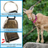 3 Pack Goat Collars with Bell, Adjustable Sheep Collars with Quick Release Buckle, Durable Nylon