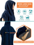 SUN CUBE Surf Poncho Changing Robe with Hood | Absorbent Quick Dry Microfiber Wetsuit Changing Towel with Pocket
