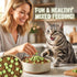 250g/8.82oz Cats Grass Treats Catnip Toy Fish Oil Freeze Dried Chicken Cat Food Hairball Removal Kitten Chew Snack